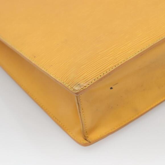 LOUIS VUITTON Epi Sac Plat Hand Bag Yellow M52079 - Picture 13 of 16